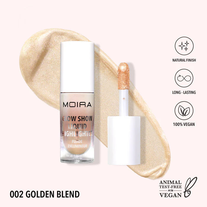 Iluminador Liquido Moira -  002 golden blend