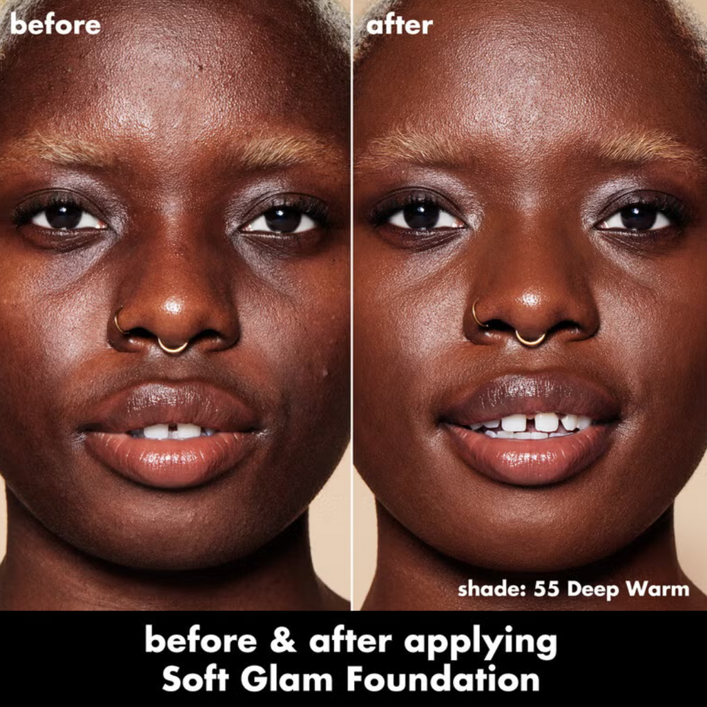 Soft Glam Satin Foundation 55 Deep Warm