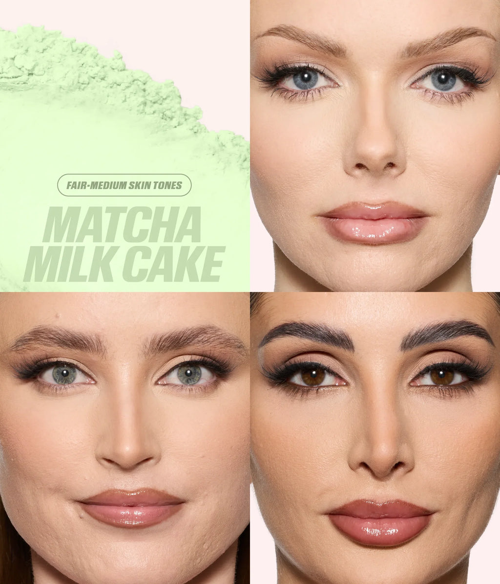 SETTING POWDER HUDA - Matcha Milk Cake