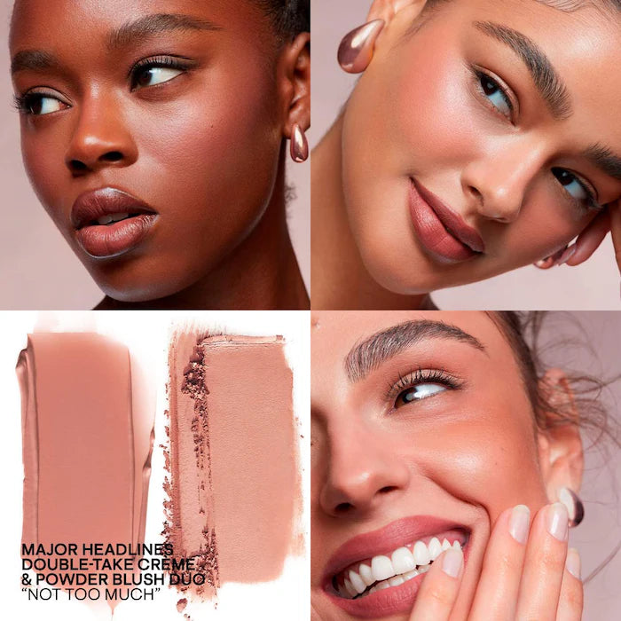Major Headlines Double-Take Crème & Powder Blush Duo tono Not Too Much