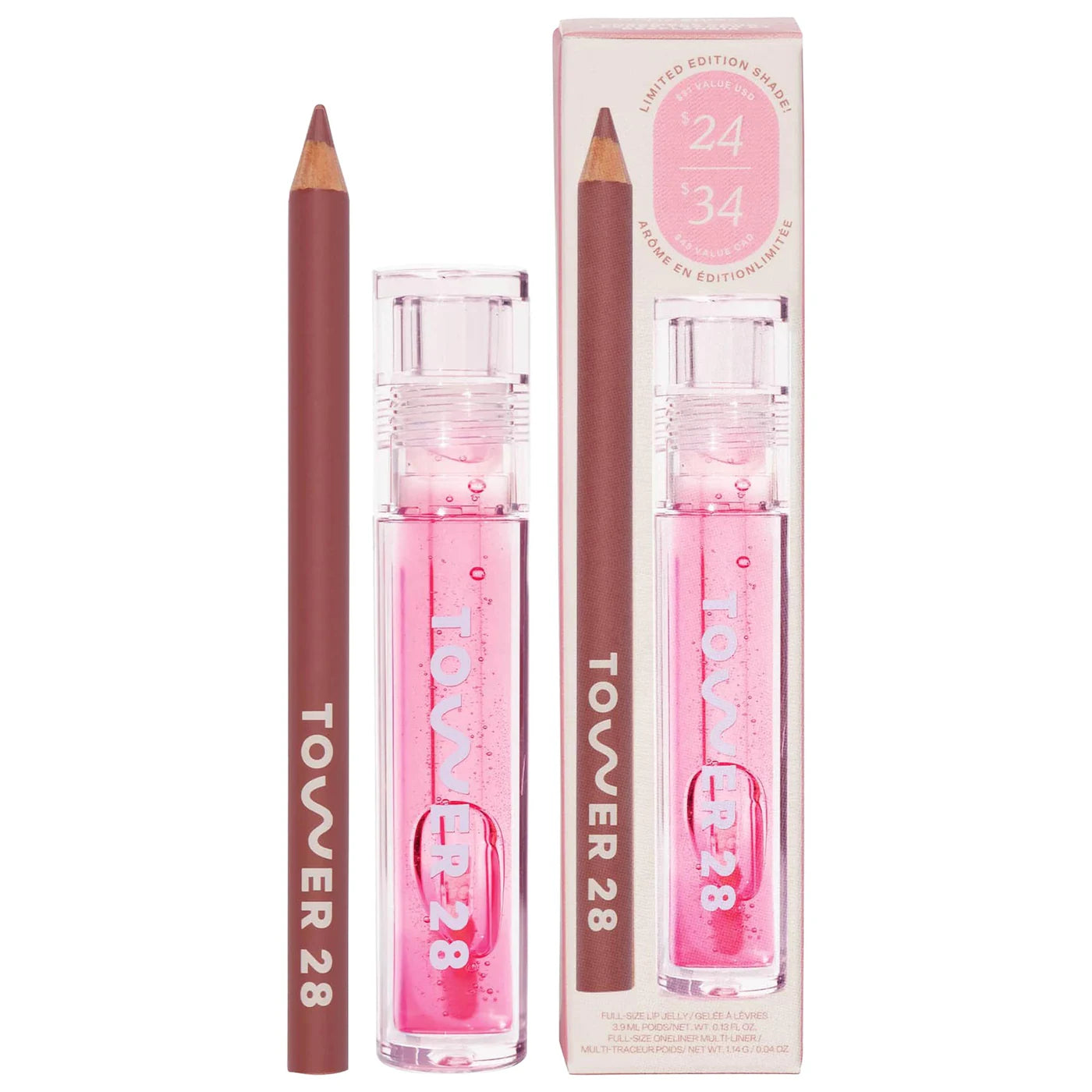 Line + Shine Lip Pencil and Lip Gloss Gift Set