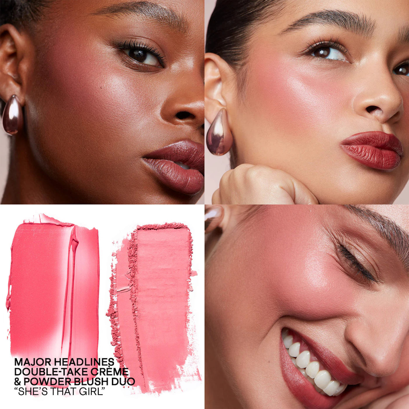Mini Major Headlines Double-Take Crème & Powder Blush Duo - She's That Girl