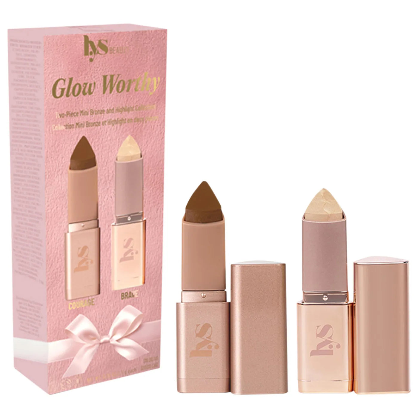 Mini Glow Worthy Light Bronzer and Highlighter 2-Piece Set - Courage